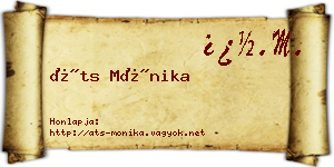 Áts Mónika névjegykártya
